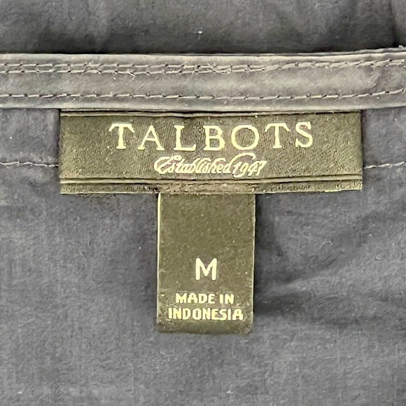 Talbots Blue Ruffled V Neck Sleeveless Blouse Size Medium Women’s - Picture 2 of 5